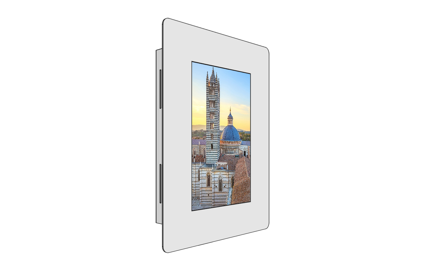 Slideshow in RAL-Wunschfarbe aus Metall gefertigt, Diashow, Wandmontage, Museum und Ausstellung