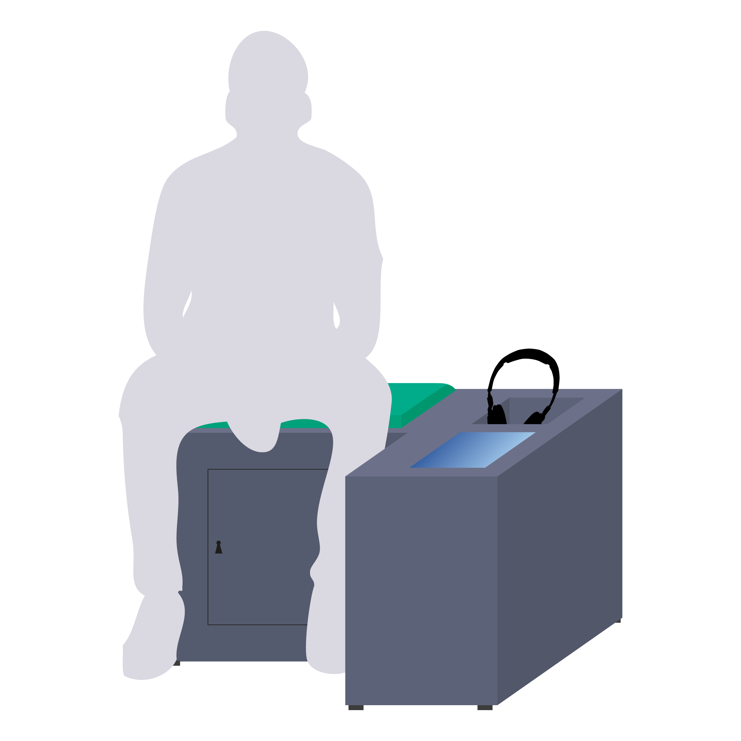 Sitzbank mit Hörstation